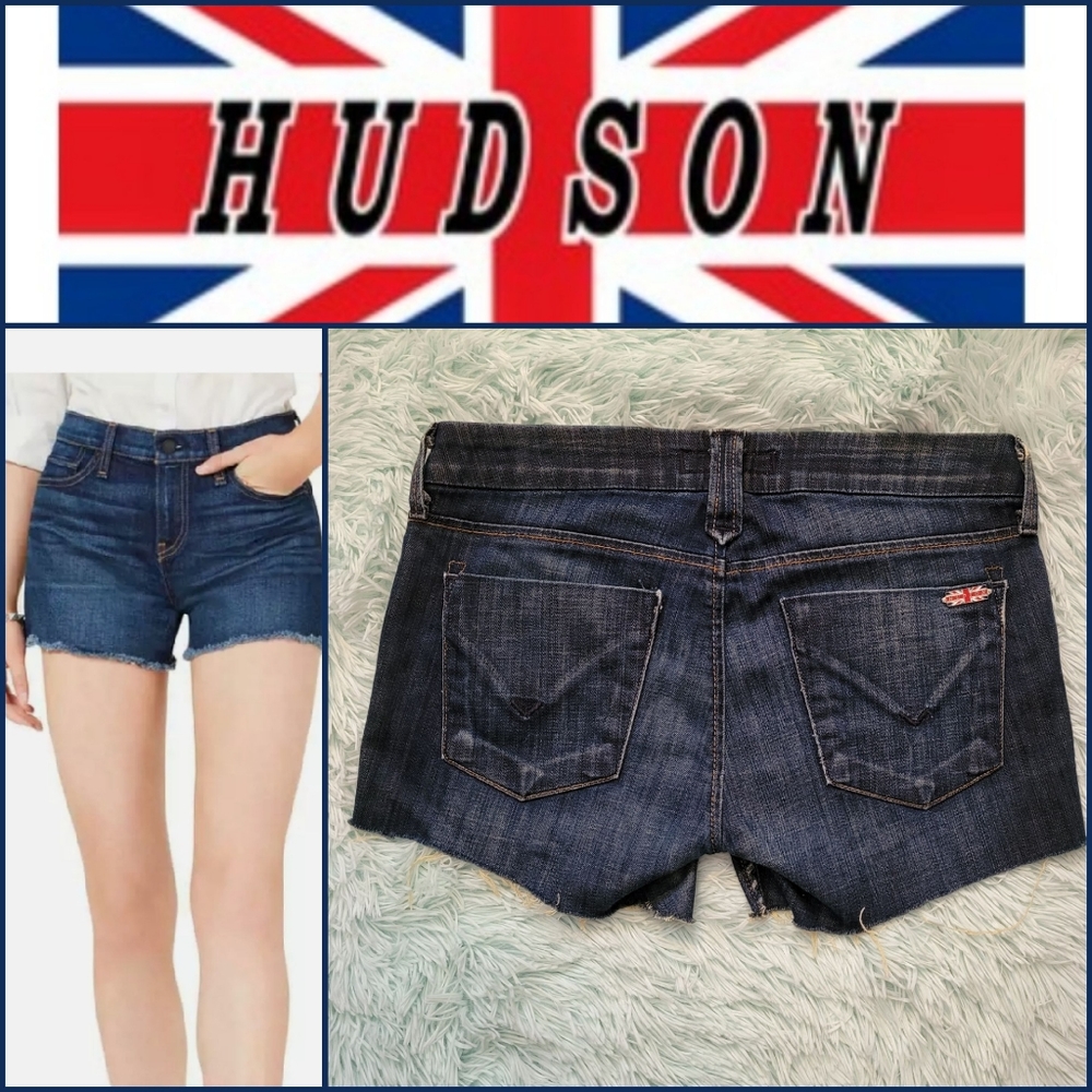 Hudson Raw Hem Jean Shorts